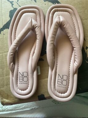 NOBO Padded Thong Sandals in Pale Blush Women’s size 7